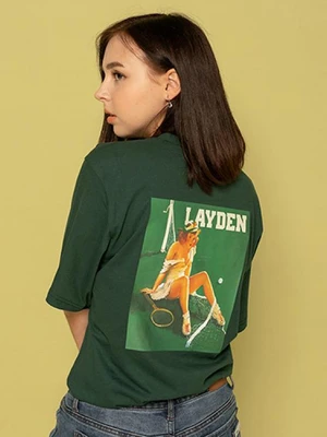 TENNIS PINUP S/S TEE-GREEN